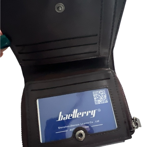 🆕 Men Wallet PU Leather Dark Brown - Picture 6 of 9